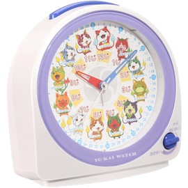 Seiko clock alarm clock Creatures nyansiri-zu Analog White Pearl cq145 W Seiko