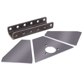 NBJINGYI Trailer Coupler Vertical Channel Adapter Fit for 50 Degree A-Frame Trailer 14000LBS Components Only1400-5-Position Adjustable Channel Base 2 Sides without Welded Raw Finish.