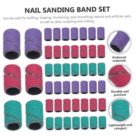 Baluue 3 Pack Nail Polishing Sand Strips Set Nail Bands for Manicure Nail Sander Sanding Bands Fine Grit for Nail Drill 150pcs Sanding Bands for Nail Art
