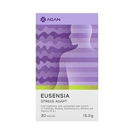 Agan Eusensia Stress Adapt 30 Vegicaps Food Supplement for Adjustment & Balance Against Stress