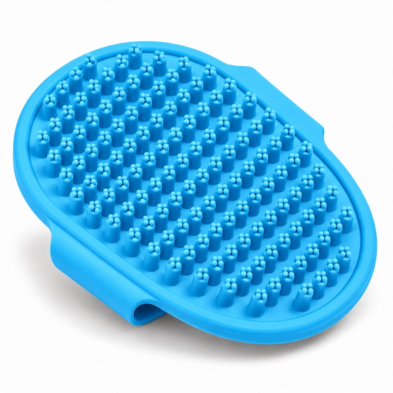 Pet Grooming Brush for Cats and Dogs – Soft Rubber