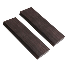 Tzong 2Pcs Black Ebony Lumber Wood Timber Handle Plate for Music Instruments DIY Tools 3/8"x1.5"x5"