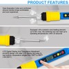MOGAOPI Soldering Iron Kit, 80W LCD Adjustable Temperature 180-500°C Welding