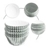 Rumyve 100 Pcs Disposable Baking Cups,Foil Metallic Cupcake Cases,Muffin Liners