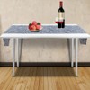 Blue Waves Cotton Linen Tablecloth Table Cover Clean Mat Pad