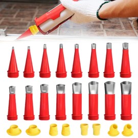 Universal Integrated Rubber Nozzle Tool Kit, 24 Pieces One-Piece Stainless Steel Nozzles, Tool Kit for Integrated Rubber Nozzles, Universal Tool Kit for Rubber Nozzles