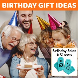HAPPYPOP 70th Birthday Gifts Ideas - Socks for 70 Year Old, 70 Year Old Birthday Gifts for Women Men, 70th Socks in Green