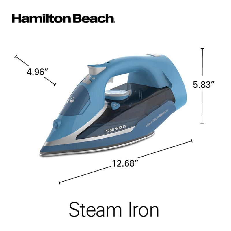 Hamilton Beach Steam Iron for Clothes & Garment Steamer with