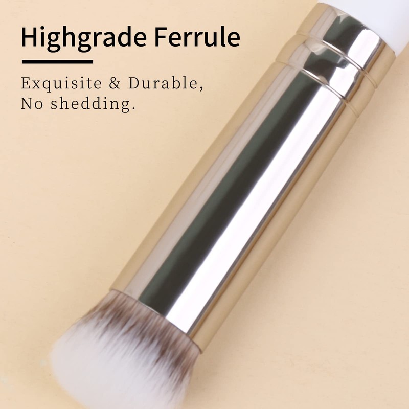 ENZO KEN, White Small Concealer Brush, Dense Under Eye Concealer