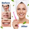 8Pcs Soft End Tuft Toothbrush Orthodontic Tapered Brush Detail Cleaning