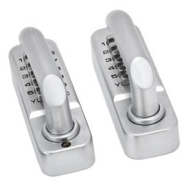 Keyless Entry Door Lock Mechanical Combination Code Lock Keypad Security Lock with Double Sided Keypads Outdoor Gate Lock for Fences Exterior Doors