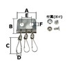 Ichinen Access Family Tool 57400 Key Case Metal Fittings, 3