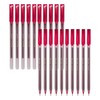 SAINO Softek Ballpoint Pens, PINK, Fine Point (0.7mm), Pack of