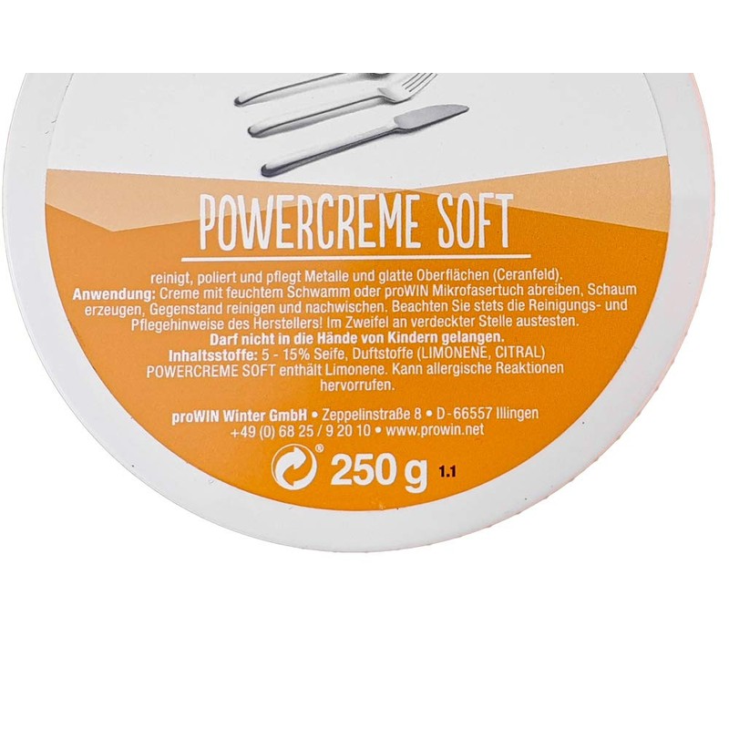 proWIN Powercreme soft, 250gr. Dose