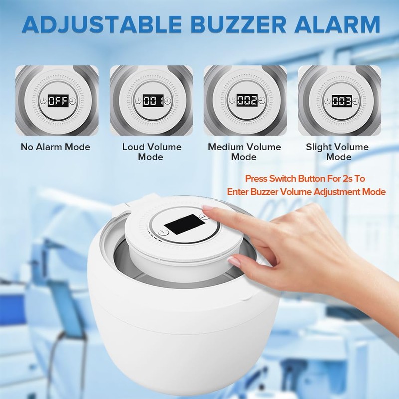 Bsbke Ultrasonic Retainer Cleaner 45kHz Dental Cleaning Machine With 6