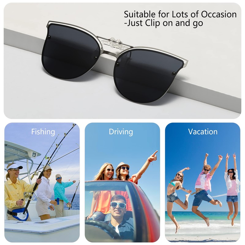 Long Keeper Sunglasses Clip Polarised – Clip On Sunglasses for