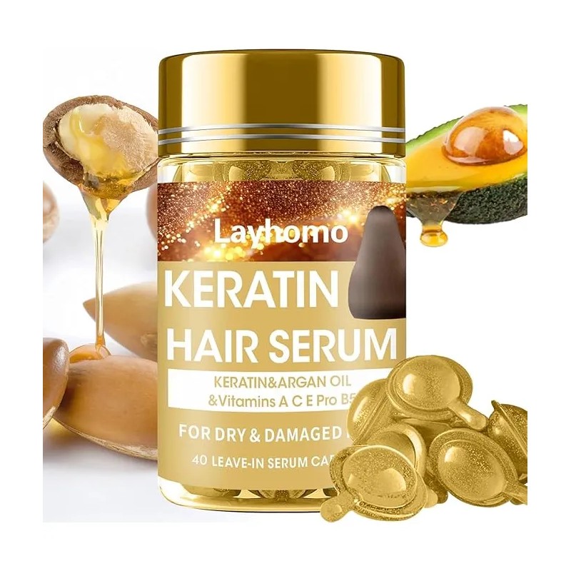 Serum Capilar Layhomo Keratina Anti-frizz Reparador 40 Ml