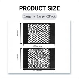 FitFrenzy 2Pack Plastic Bag Holder for Grocery Bags - Mesh Storage Organizer Cargo Net for Kitchen Cabinet Dispenser for Aluminum Foil, Trash Bag, Shopping Bag