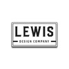 Lewis Design Vertical Address Custom Metal Sign, Powder Coated Paint