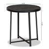 Baxton Studio Sadiya Outdoor Side Tables, Black