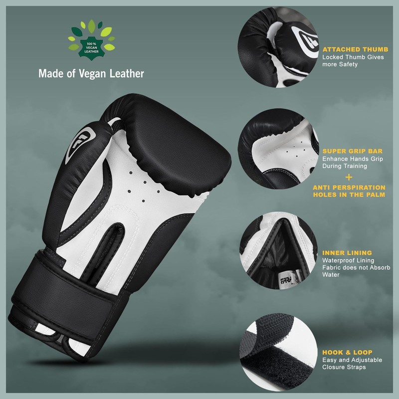 Farabi Sports Kids Boxing Gloves 6, 8-oz Junior Muay Thai