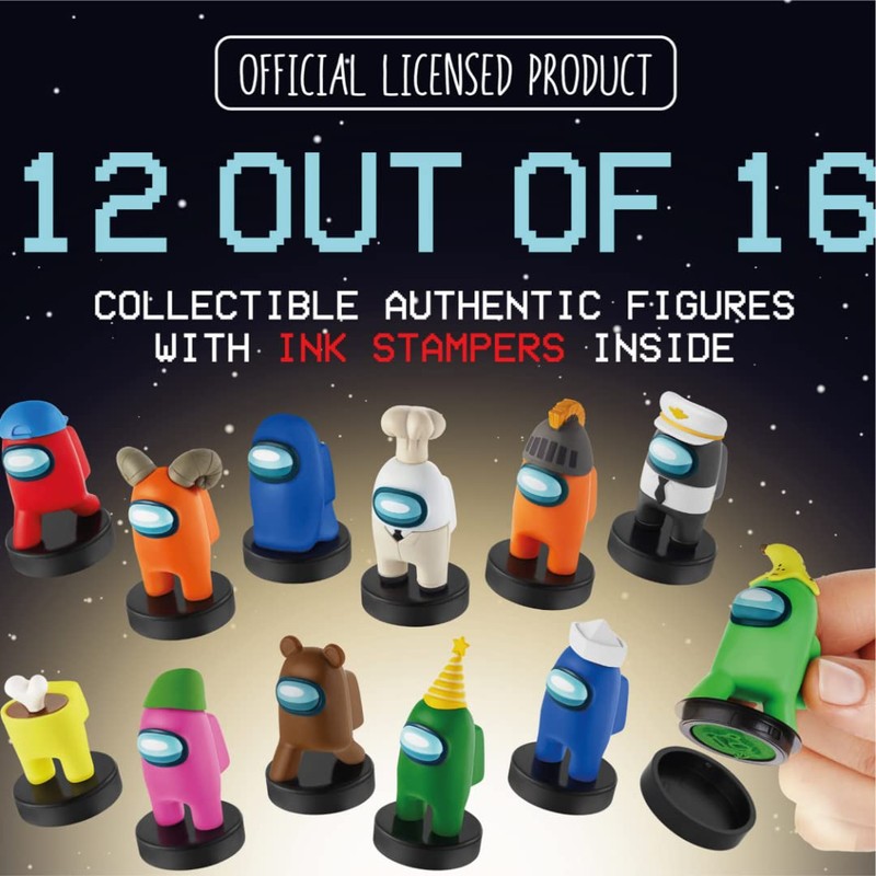 Among Us Series 2 Crewmate Stamper Figures 12-Pack Deluxe Box