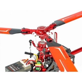 E-Flite MH CNC Triple Red Carbon Plastic Blades Conversion Set - BLADE INFUSION 180