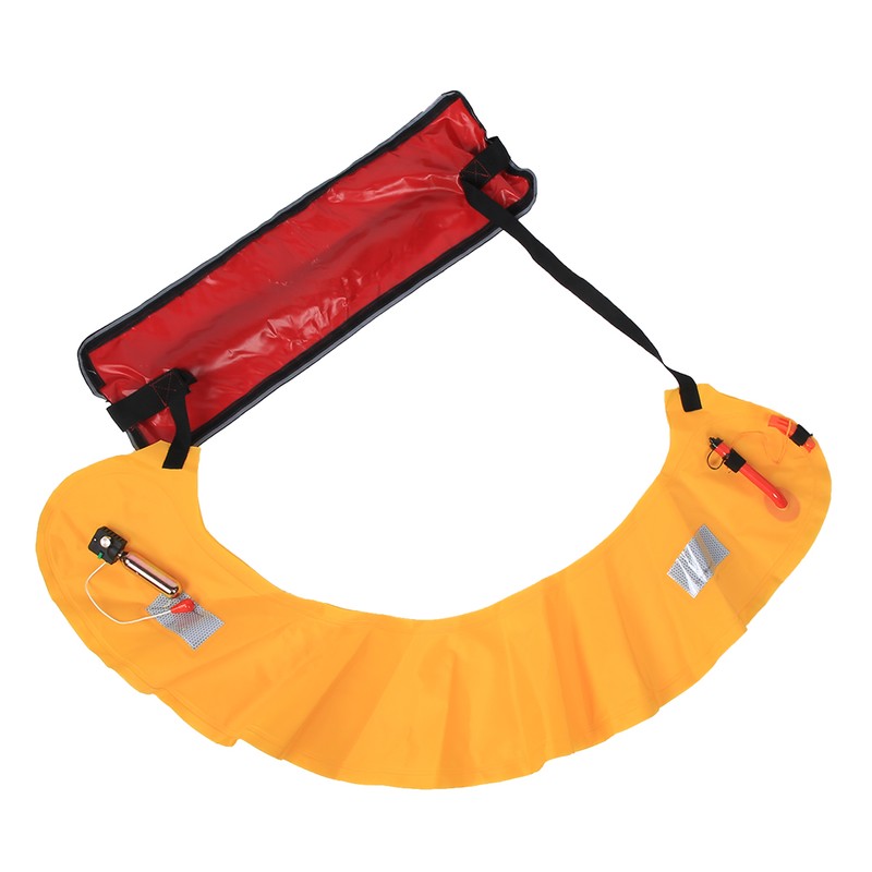 Portable Adults Inflatable Life Jacket Waist Belt with Reflective Tapes