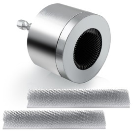 3/4" Copper Pipe Cleaner Tube Cleaning Brush for Drill with 2 Replaceable Brushes Metal Pipe Tube Cleaning Brush or Cleans Copper Bronze Brass Pipes