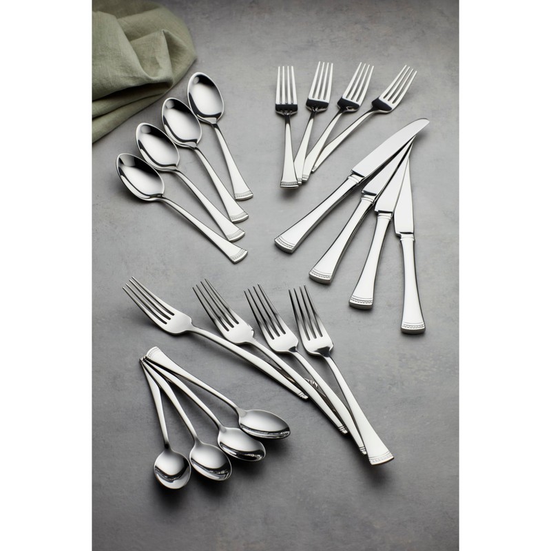 Lenox Portola Teaspoons, Set of 4, 0.35, Stainless