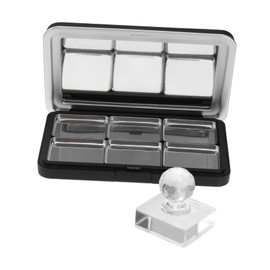 BIUDECO 1 Set Eye Shadow Box Travel Eyeshadow Container Eyeshadow Case Makeup Supplies Fillable Eyeshadow Container Travel Makeup Plate Refillable Blusher Container DIY Blusher Container