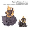 Backflow Incense Burner Pipa Elephant Purple Sands Gold Drawing Portable