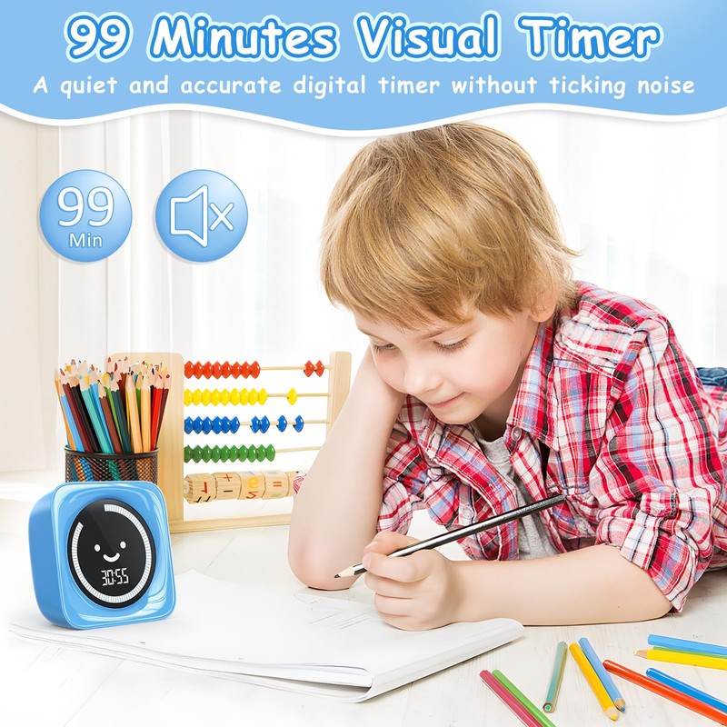 Visual Timer for Kids, 99 Minute Digital Cute Kids Visual