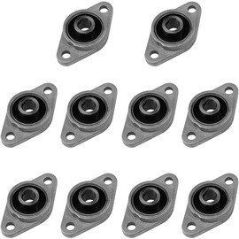 Pnzxi 10pcs KFL08 Bore 8mm FL08 Zinc Alloy Pillow Block Flange Bearing Self-Alignment KFL08