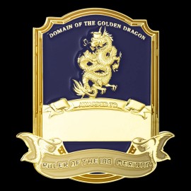 Unbranded Golden Dragon Challenge Coin