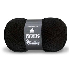 Coats Patons Shetland Chunky Black Wool Blend Knitting & Crochet Yarn