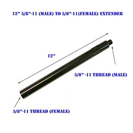 MTP 6" & 12" Extension Core Drill Bit 5/8"-11 Thread Male to 5/8" -11 Female Extender Power Drill/Hammer