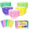 Disposable Face Masks, 50 Pack- 3 Layer Individually Wrapped Masks