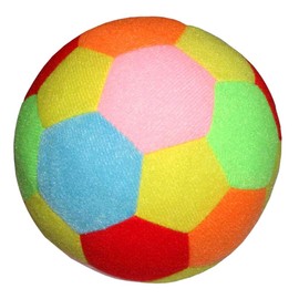 zalati Baby Kids Soft Soccer Ball Cotton Plush Indoor Outdoor Baby Toy - Multicolor, 9.5cm