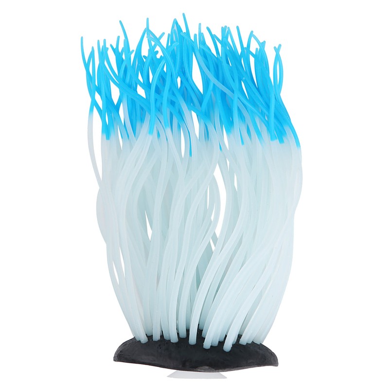 Simulation Artificial Silicone Sea Anemone Coral Ornament for Aquarium Fish