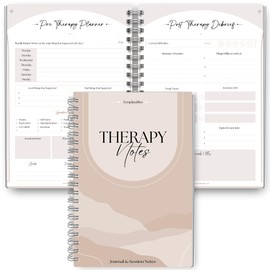 Therapy Notes Journal - Pre & Post Therapy Planner for Reflection, Journaling & Self-Discovery | Premium 120gsm Paper with Soft Touch Cover | A5 Lux