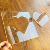 Heart Template, Clear Acrylic Template, Woodworking Router Template