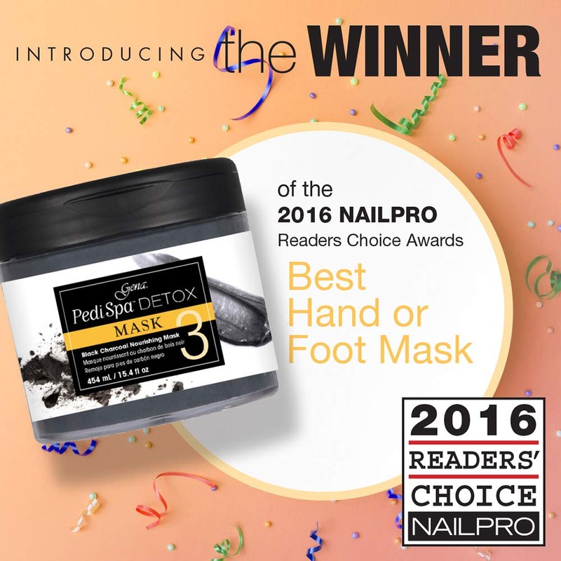 Gena Pedi Spa Detox Black Charcoal for Feet Detox and