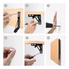 Escuadra Metálica Plegable de Pared, Ménsulas Reforzadas, Soporte Abatible Plegable