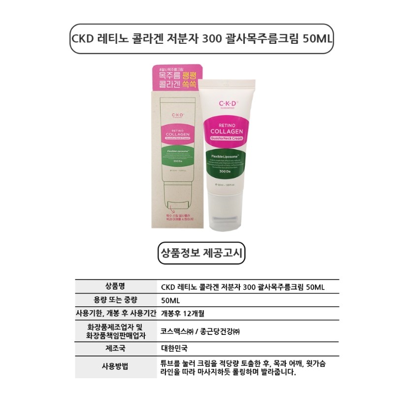 Chong Kun Dang Gua Sha Cream 50ml Neck Wrinkle Neck