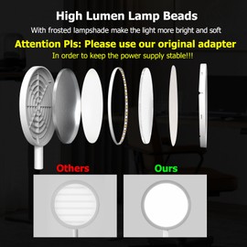 G Keni Ultra Bright Cordless Desk Lamp with Wireless Charger for Home Office Dorm, 4000mAh Dimmable Bedside Reading Desk Lamp with Timer, 3 Color Modes, Eye Care Touch Desk Light for Study Work (X5)