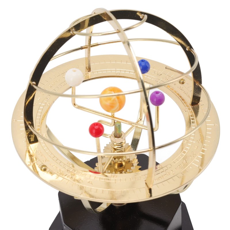 Agatige Solar System Model, Metal Solar System Planetarium Mechanical Rotatable