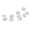 10pcs Sound Amplifier Closed Domes Single Layer Double Hole Silicone