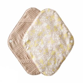 Hanafu Cloth Napkin Holder, Regular, Organic Cotton, 1 Piece, Cotton Bird Pattern, Beige