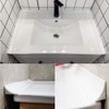 Skimmer Washbasin Gap Guard, L-Shaped, Foldable, Shower Barrier, Water Blocking,